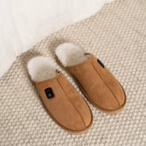 Inkuz Inkuz Heren Cognac Infrarood Verwarmings Pantoffels