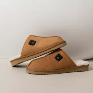 Inkuz Inkuz Heren Cognac Infrarood Verwarmings Pantoffels