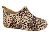 Q Fit Q Fit Lieke Combi Beige Panterprint Gesloten Dames Pantoffels