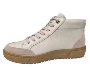 Remonte Remonte Gebroken Witte Leren Dames Veterschoenen