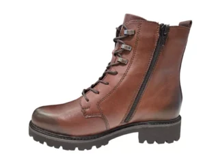 Remonte Remonte Bruine Leren Veterboots Dames