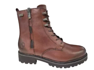 Remonte Remonte Bruine Leren Veterboots Dames