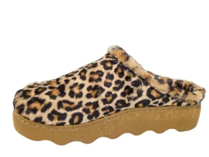 Rohde Rohde Beige Panterprint Open Dames Pantoffels