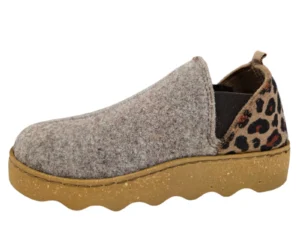 Rohde Rohde Beige Gesloten Dames Pantoffels Panterprint