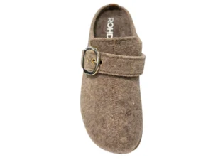 Rohde Rohde Beige Vilten Open Pantoffels Dames