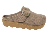Rohde Rohde Beige Vilten Open Pantoffels Dames