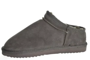 Warmbat Warmbat Conner Men Suede Pebble Grijze Heren Pantoffels Gesloten